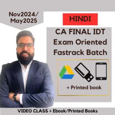 Ca Final Idt Hindi Exam Focused Fastrack For Nov May Ca Ramesh Soni